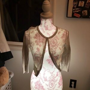 Cropped oatmeal colored sweater!